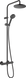 Душова система Hansgrohe Vernis Blend Showerpipe 200 1jet EcoSmart з термостатом Matt Black 26089670