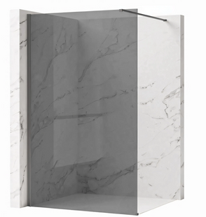 Душова стінка Rea Flexi 90x195 grey tytan KPL-K99485, графит, графит