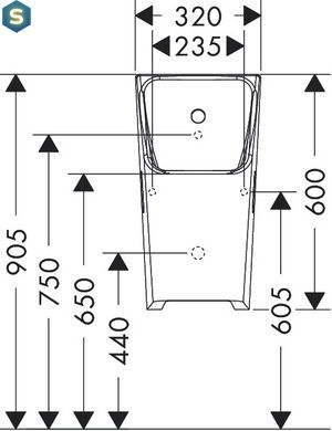 Пісуар підвісний hansgrohe EluPura Original Q 60127450