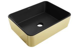 Умивальник Mexen Catia gold black matt накладний MEX-21314876, Золотий
