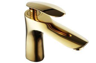 Смеситель для умывальника Mexen Lily gold низкий MEX-73600-50, Золотой