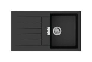 Кухонная мойка Hansgrohe S52 S520-F345 860x500 с полкой Graphite black 43356170, Каппучино
