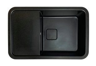 Кухонная мойка Adamant Existence 775x505x190 чёрный 600223, Черный/золото
