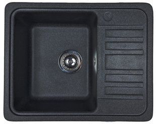 Кухонная мойка Adamant Small 570x455x180 чёрный 80223, Черный/золото