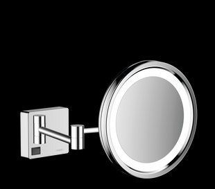 Косметическое зеркало Hansgrohe AddStoris для бритья с подсветкой LED chrome 41790000, Хром