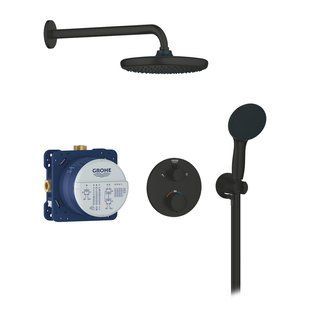 Душевая система термостатическая Grohe QuickFix Precision с Vitalio Start 250 348832430, Черный матовый
