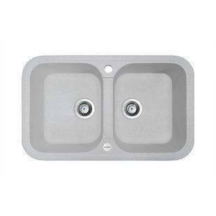 Кухонная мойка Adamant Twins 765x470x190 old stone 305223, Каппучино