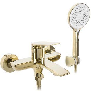 Смеситель для ванны Rea Avalon gold настенный с изливом REA-B1129, Золотой