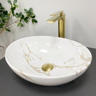 Умывальник (раковина) VBI PARMA STAINS накладной, Мрамор