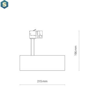 Трековый светильник Nowodvorski 8760 Ctls Milo LED 25W 3000K 1900Lm IP20 Bl
