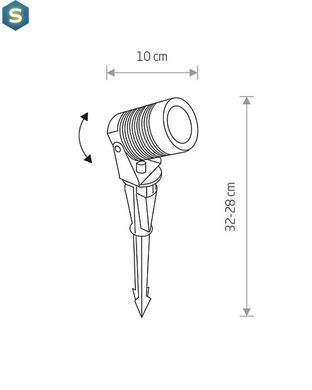 Світильник вуличний Nowodvorski 9100 Spike LED 1x5W 3000K 300Lm IP54 Bl