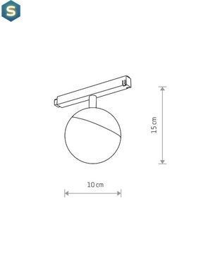 Магнитный трековый светильник Nowodvorski 10647 LVM Lid Led 1x8w 4000к 650Lm IP20 Bl