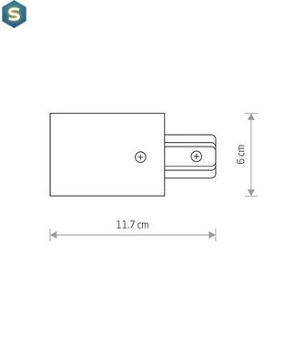 Токоввід Nowodvorski 8973 Profile recessed power end cap IP20 Bl