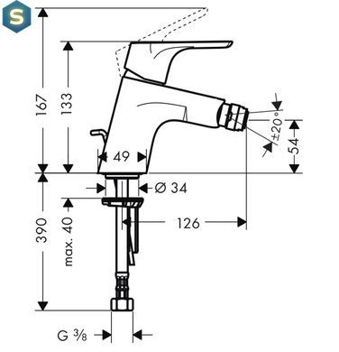 Змішувач для біде Hansgrohe Focus E2 31920000