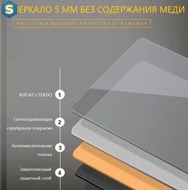 Зеркало Dusel DE-M3031 75x120 см, Белый