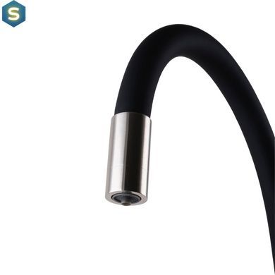 Змішувач для кухні під осмос Globus Lux GLLR-0903-8-StSteel, Черный матовый