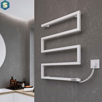 Полотенцесушитель KOSSER Зета 350х550 EL тайм. белый