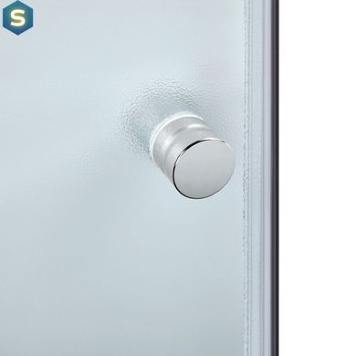 Набір: Lidz душова кабіна Wawel SC80x80.SAT.LOW.FR, скло Frost 4 мм + піддон Mazur, Хром матовий, Універсальна, матовий
