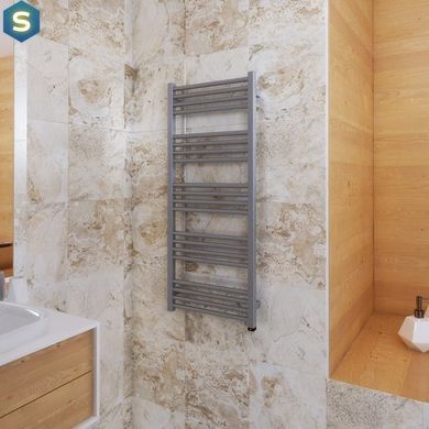 Полотенцесушитель электрический Terma Fiona One 1140x500 Ral Quartz WWFIE114050KQUAE8P, Цемент матовый