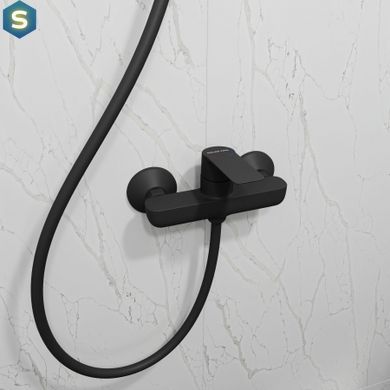 Змішувач для душу Koller Pool Kvadro Start чорний матовий KS0400B, Черный матовый