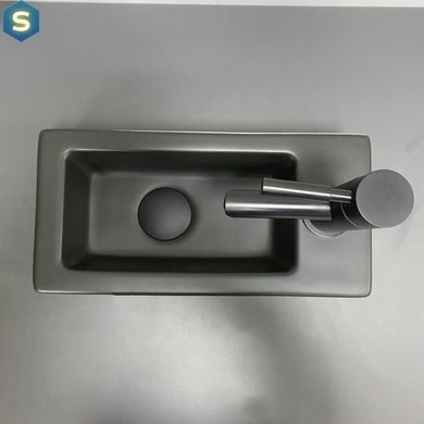 Умывальник VBI Komo L black matt накладной подвесной VBI-015615, Черный матовый