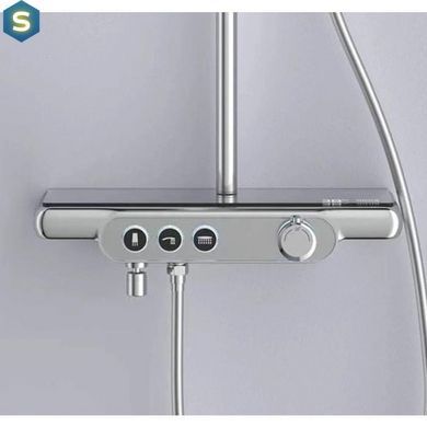 Душова система Dusel Pour Chrome Smart з підсвіткою (245307000), Хром