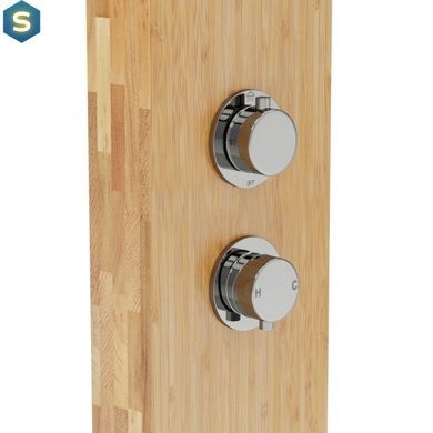 Душевая панель Corsan Balti 2.0 bamboo хром B001MCH, Дуб