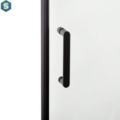 Набір: Qtap душова кабіна Scorpio BLA10995-AC6 Clear 2120x900x900 мм + піддон Diamond 309912 90x90x12 см з сифоном, Чорний/золото, Універсальна, прозорий