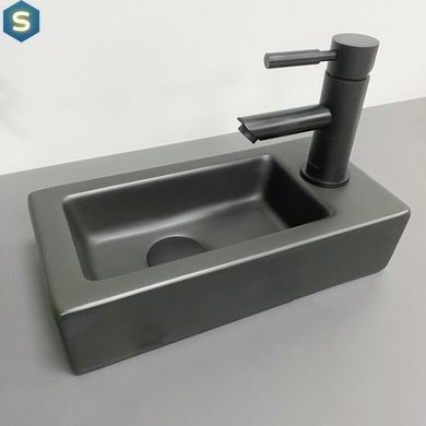 Умывальник VBI Komo L black matt накладной подвесной VBI-015615, Черный матовый