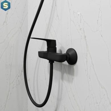 Змішувач для душу Koller Pool Kvadro Start чорний матовий KS0400B, Черный матовый