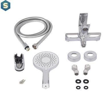 Змішувач для ванни Qtap Vlasta New (з душовим гарнітуром) QTVLA259CRM45642 Chrome, Хром
