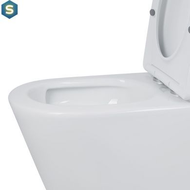 Унітаз підлоговий Qtap Swan Ultra Quiet з сидінням Soft-close 640x360x835 мм QT16222182TW White, Білий