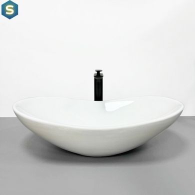 Умывальник (раковина) VBI TURIN WHITE накладной, Белый