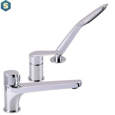 Смеситель на борт ванны Topaz Capri TCA-15111-H43 встроенный, 3 выхода, картридж D35 (комплект), Хром