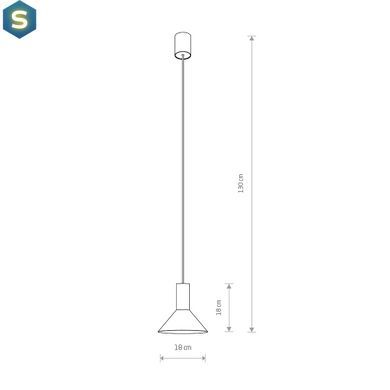 Подвесной светильник Nowodvorski 8105 HERMANOS A GU10 1x10W IP20 Bl