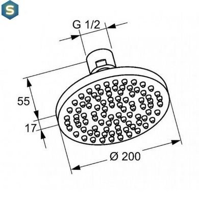 Верхний душ Kludi A-QA 6651005-00, Хром