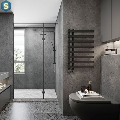 Рушникосушка дизайнерська Ideale Aurora 8/800/450 чорний, Чорний/золото