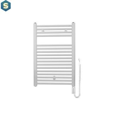 Рушникосушка електрична Zehnder Virando 786 x 500 мм біла з проводом (AB-080-050-9016-HOTS-SC), Білий, Праве, Електронний