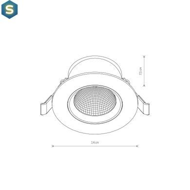 Точечный светильник Nowodvorski 10558 Egina LED 1x15W 4000K 1100Lm IP20 Bl
