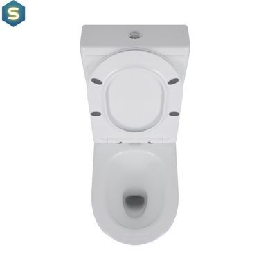 Унітаз підлоговий Qtap Swan Ultra Quiet з сидінням Soft-close 640x360x835 мм QT16222182TW White, Білий