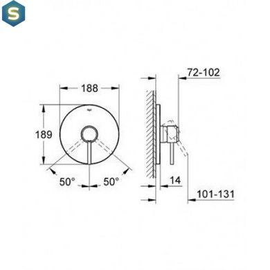 Смеситель для душа Grohe Atrio 19463001