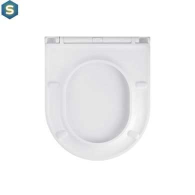 Комплект 4 в 1: Инсталляция Grohe Rapid SL 3 в 1 38772001 + Унитаз безободочный Kroner Harz WHI493736 RIMLESS с сиденьем Slim Duroplast / Soft-close / Quick relase KH493736WHIR