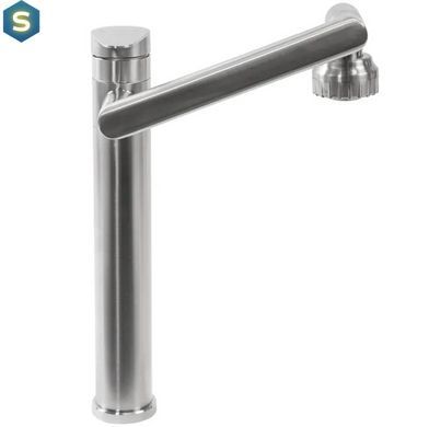 Смеситель для умывальника Rea Paco nikiel brushed высокий REA-B0537, Зеленый матовый