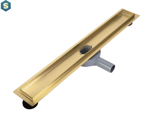 Трап для душа Rea Neox 70 Pro brushed gold 2в1 REA-G2702