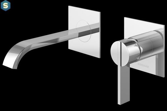 Смеситель для умывальника Kohlman Dexame хром + BOX скрытого монтажа QW183D, Хром