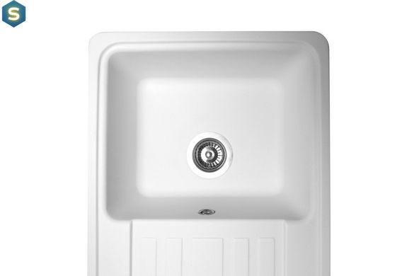 Кухонная мойка гранитная Miraggio Versal white 758x462x201 00211402, Белый