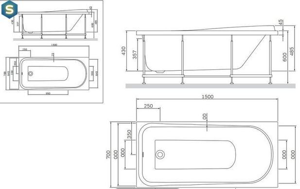 Ванна акриловая AM.PM Like 150x70 W80A-150-070W-A
