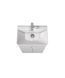 Тумба Мойдодир Simple White 55-U з умивальником River 55 біла універсальна, Білий