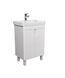 Тумба Мойдодир Simple White 55-U з умивальником River 55 біла універсальна, Білий