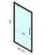 Душевая кабина Rea Rapid Swing 100x90 chrome пристенная REA-KPL-09122, Хром, Универсальная, прозрачный, хром
